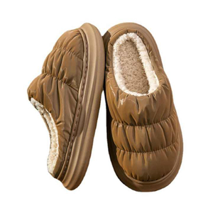 Pantoufles chaudes en peluche pour femmes, antidérapantes, chaussures d'automne et d'hiver, pour l'intérieur de la maison, diapositives douces et silencieuses pour la chambre à coucher 