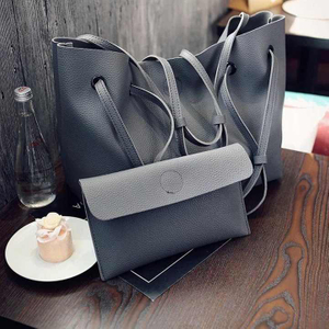 Sacs à main en cuir pour femmes, lot de 2 sacs de grande capacité, fourre-tout Simple à bandoulière, vente en gros