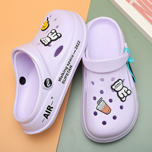 Chaussures de jardin pour garçons et filles, sabots classiques de dessin animé, sandales de plage, pantoufles d'été pour enfants