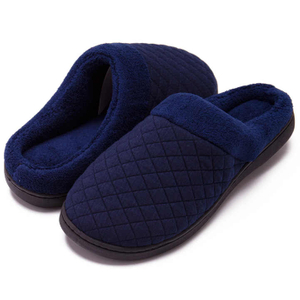 Pantoufles de grande taille pour hommes, pantoufles en coton pour la maison, chaussures chaudes, automne et hiver