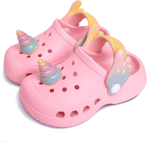 Toddler Petit Kids Clogs Sandales Sandales, Girls Boys Not Slip Boys Slice Lightweight Garden Chaussures de plage Piscine Pisce de douche