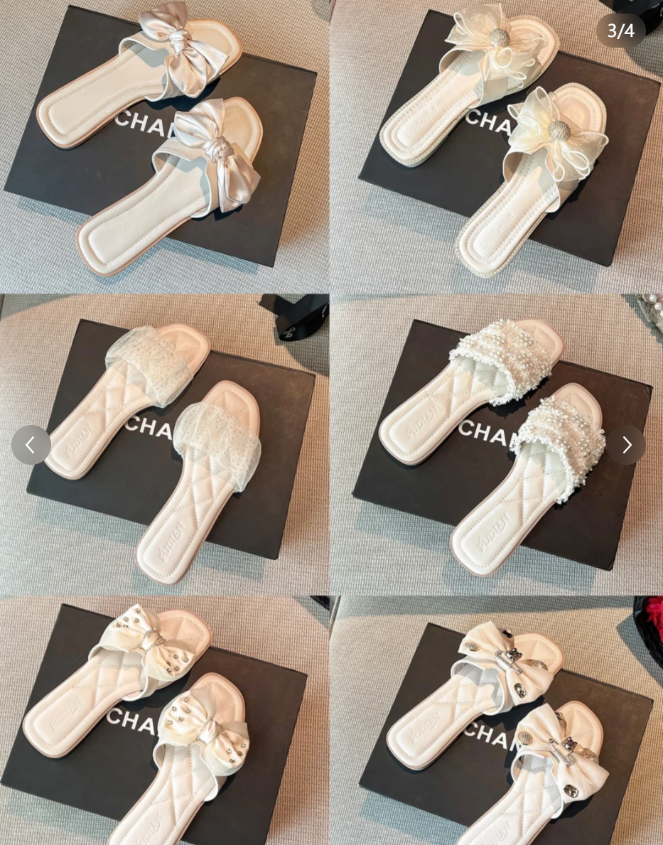 Nouveau cr&eacute;ateur de mode d'&eacute;t&eacute; femmes tongs plates double cha&icirc;ne sandale pantoufles femmes confort en plein air plage chaussures &agrave; bout ouvert perle vente en gros