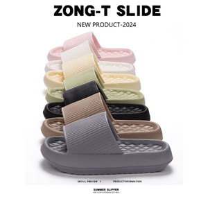 Plate-forme épaisse salle de bain maison pantoufles femmes nuage pantoufles mode semelle souple Eva intérieur sandales hommes pantoufles