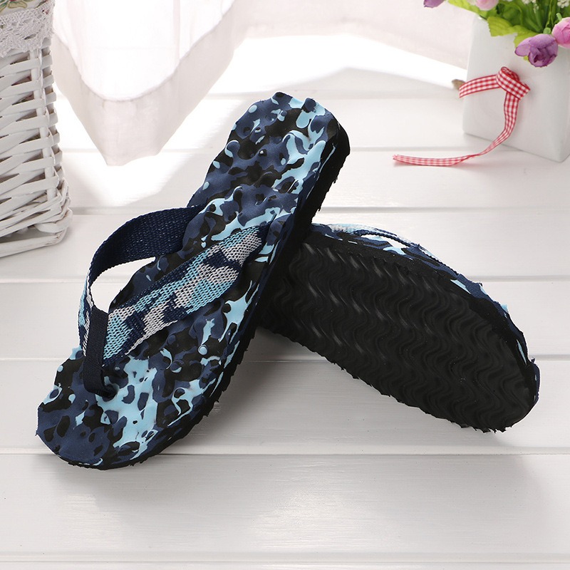 Tongs de Camouflage, pantoufles, sandales d'int&eacute;rieur et d'ext&eacute;rieur, chaussures de plage antid&eacute;rapantes d&eacute;contract&eacute;es pour hommes