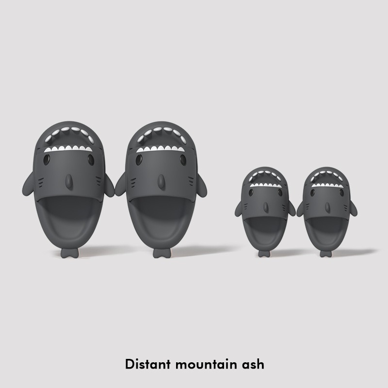 Pantoufles de plage en forme de requin pour hommes et femmes, breloques &agrave; palmes sup&eacute;rieures, sabots &agrave; fromage en Pvc, accessoires de d&eacute;coration avec boucle de chaussure