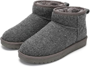 Entrez dans le style hivernal chaud : bottes en cuir de qualité supérieure avec doublure en fausse fourrure 