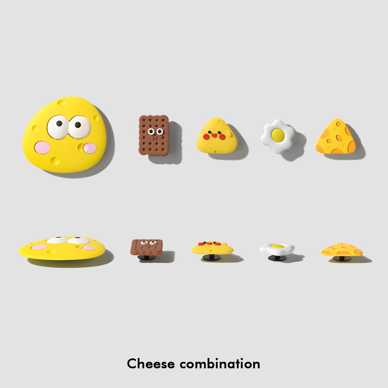 Pantoufles de plage d'&eacute;t&eacute; pour hommes et femmes, breloques &agrave; palmes sup&eacute;rieures, sabots &agrave; fromage en Pvc, accessoires de d&eacute;coration avec boucle de chaussure