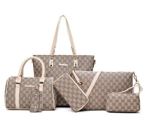 6 pcs Aisselles De Luxe Designer Femmes Shopper Dames Sac À Main Fourre-Tout Multi Pièces Ensemble Multi-pièces 