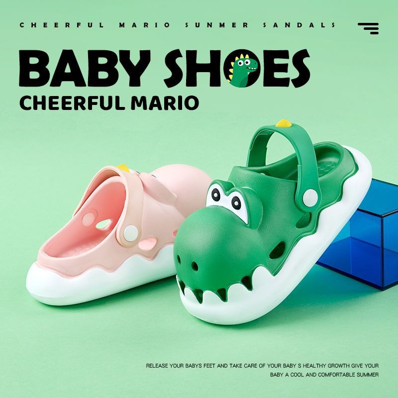 Sabots de dessin anim&eacute; de dinosaure 3D, chaussures de plage de dinosaure 3D, sabots de jardin de dinosaure 3D, sabots de jardin de dessin anim&eacute; mignon, chaussures de plage de dessin anim&eacute; mignon