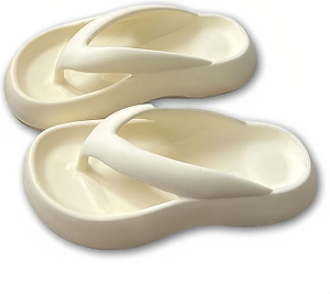 Les tongs confortables à nuages ​​pour les femmes épaississent légèrement les pantoufles de semelles mignons pantoufles amorties mousse douce 