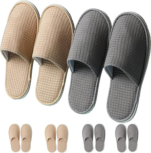 Spa Guest Pheppers, 6/12 Paies réutilisables Washable Unisexe Spa Pantres pour la fête de chambre à coucher de l'hôtel Voyage