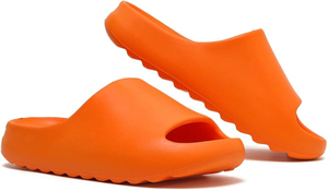 Les glissades d'oreillers diaposentes pour les femmes et les hommes, Eva Comfort Super Soft Soft Drying Rubber Shower Cloud diapositives, Sandales d'été de massage léger pour les couples adultes intérieurs et extérieurs