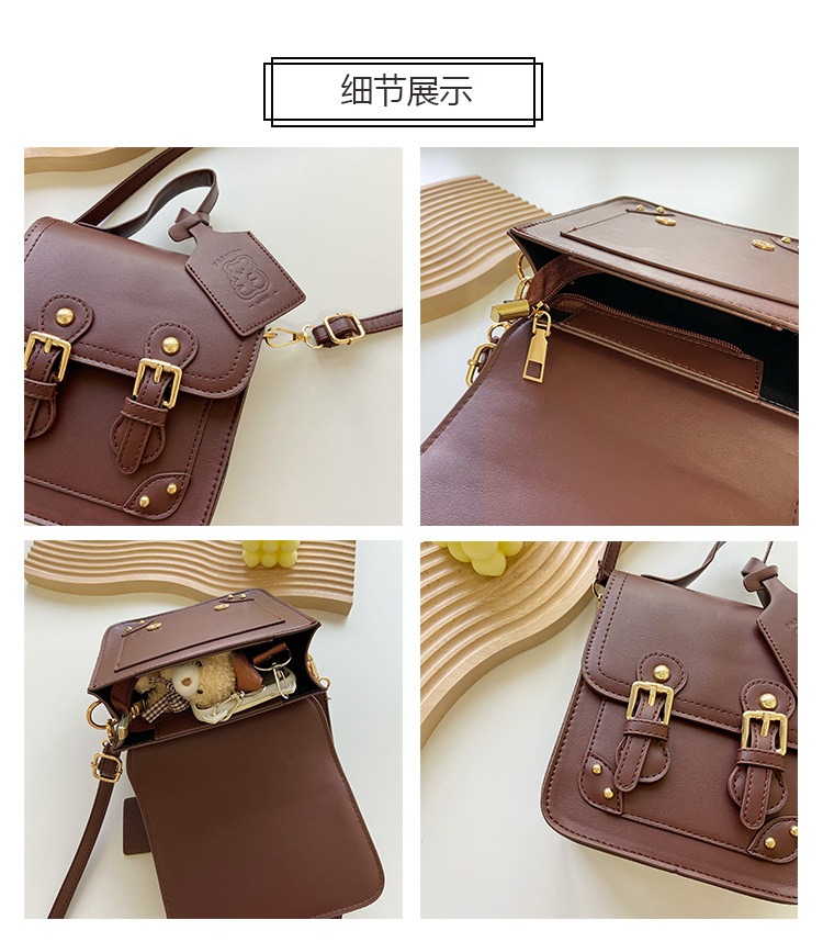 Sac &agrave; main &agrave; bandouli&egrave;re en cuir PU pour filles et femmes, sacs &agrave; bandouli&egrave;re mignons pour enfants