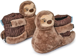 Petits animaux mignons doux coton épais salle de bain hivernale paresseuse à paresseux chaussures de bouche drôles pour hommes, femmes et enfants