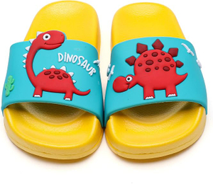 Toddler Petit enfants plage de dinosaure / piscine / diapositives de douche / salons de bain à la maison anti-skid / Chaussures extérieures d'été mignonnes pour filles et garçons