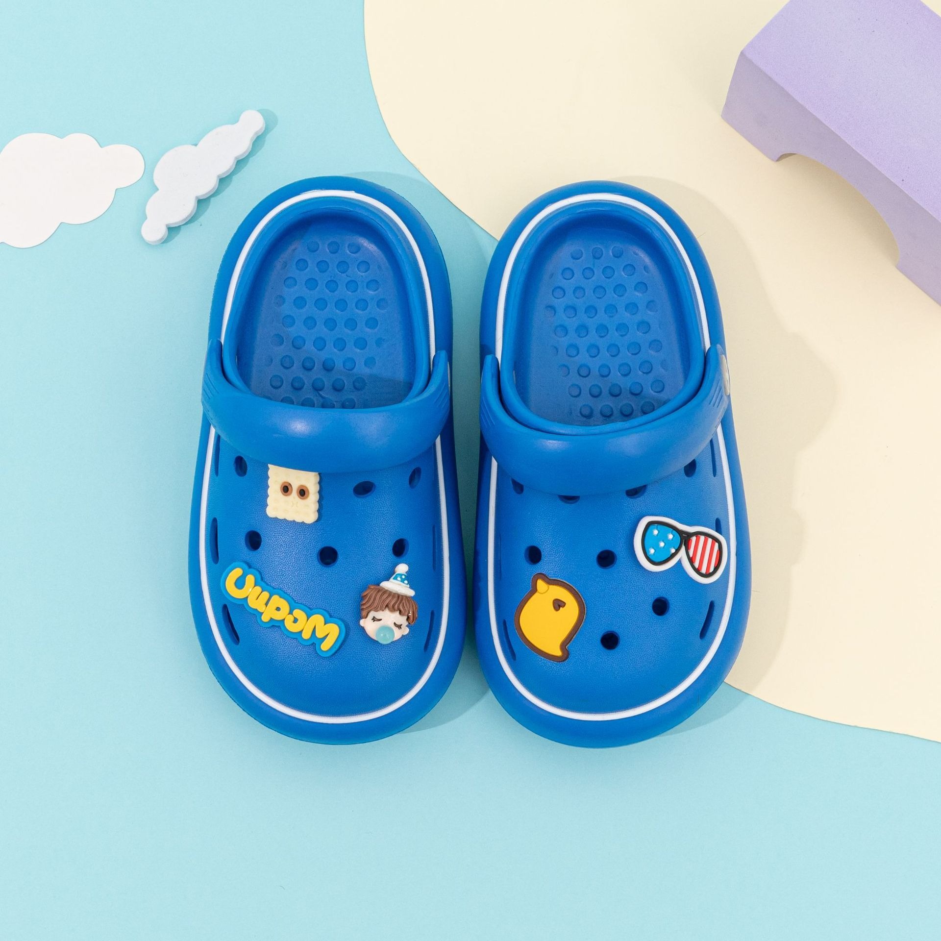 Belles pantoufles pour enfants, pantoufles pour enfants pour l'&eacute;t&eacute;, pantoufles pour enfants avec nœud de dessin anim&eacute;, pantoufles pour enfants douces, pantoufles antid&eacute;rapantes pour enfants