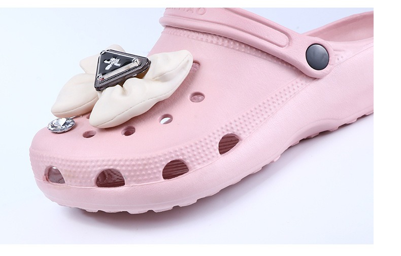 Breloques de sabot &agrave; nœud papillon, 1 pi&egrave;ce, vert bleu blanc noir, accessoires de chaussures en PVC, d&eacute;corations pour Couples, cadeaux pour enfants