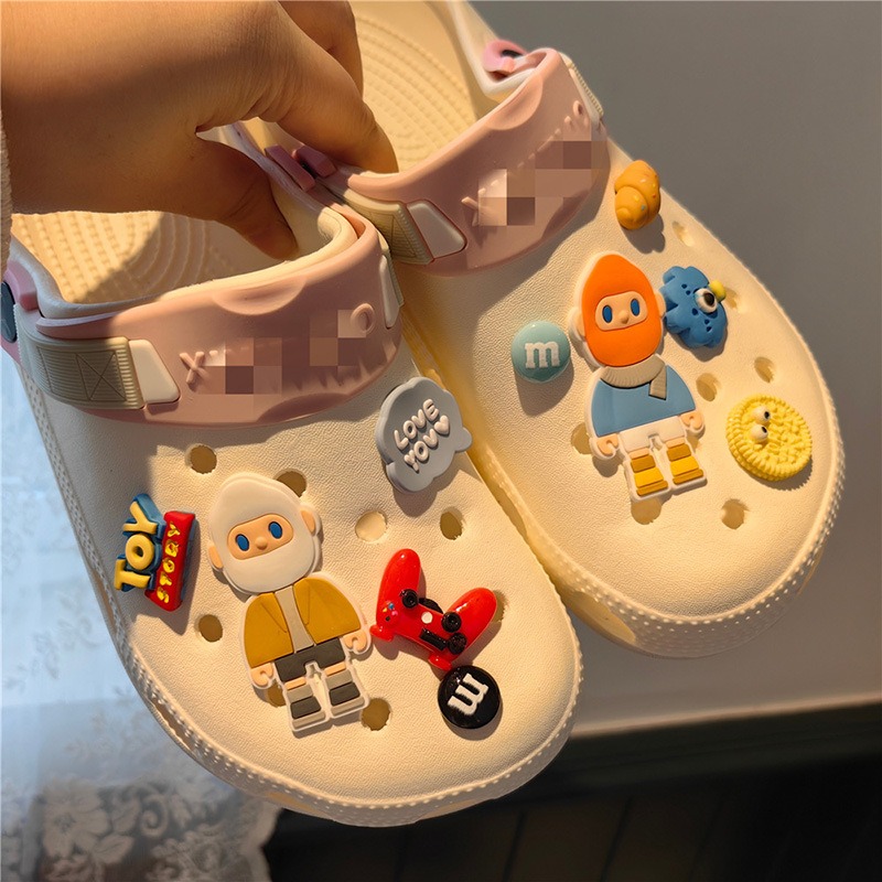 Breloques pour chaussures de jardin, dessin anim&eacute; 3d, sabot mignon, d&eacute;coration chien, accessoires de bricolage, vente en gros, offre sp&eacute;ciale